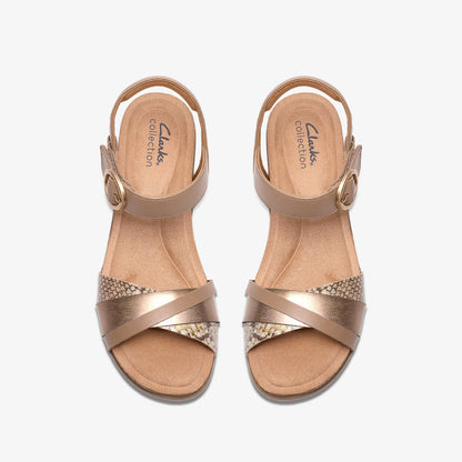 Kacha Twist Taupe Combination Leather - US 7190