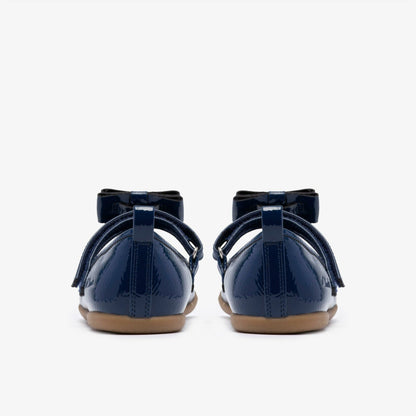 Charm Bow Kid Navy Patent