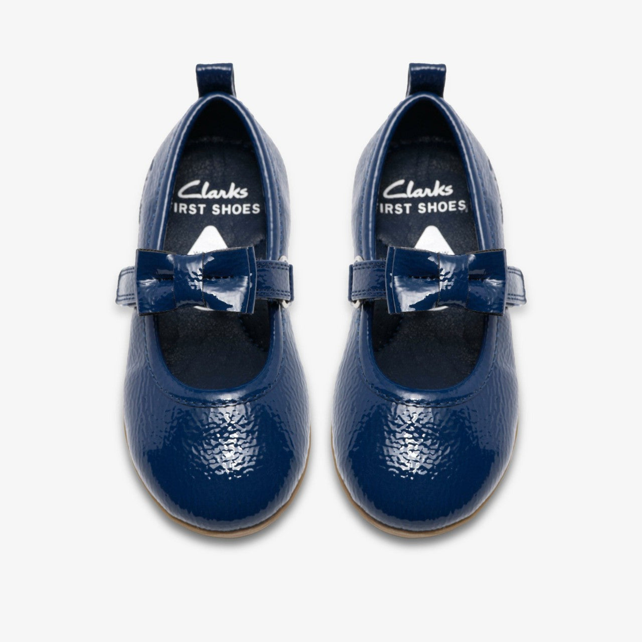 Charm Bow Toddler Navy Patent