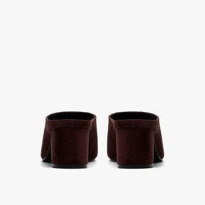 Siray Mule Dark Brown Suede