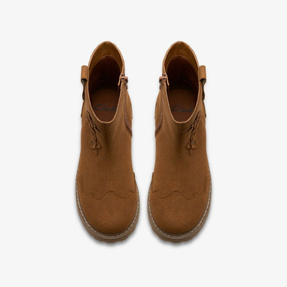 Adelaide Mid Kid Tan