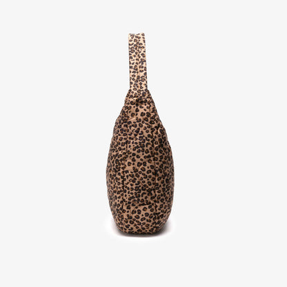 Quilted Tote Leopard Print