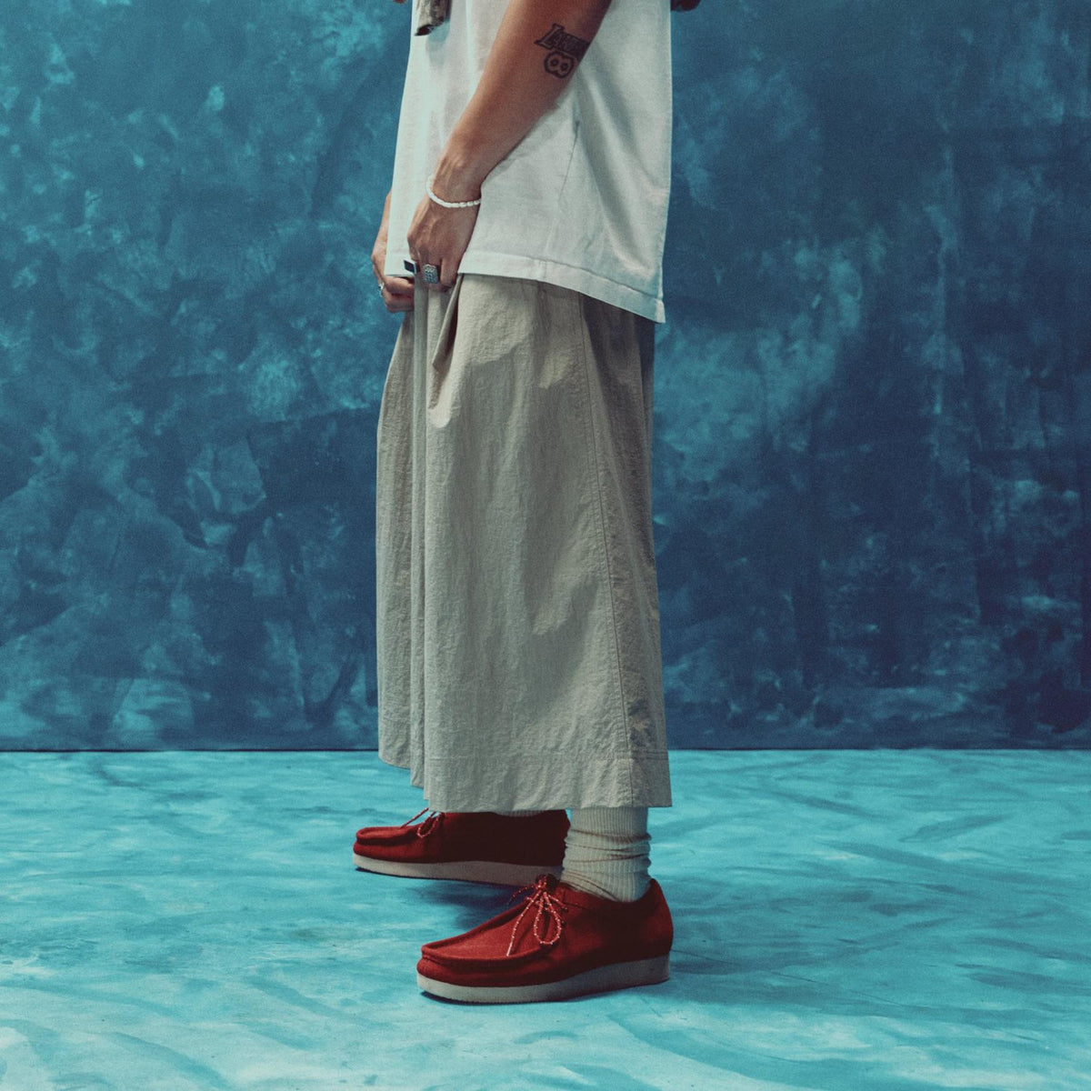 Wallabee Lite Red Suede - US 0895